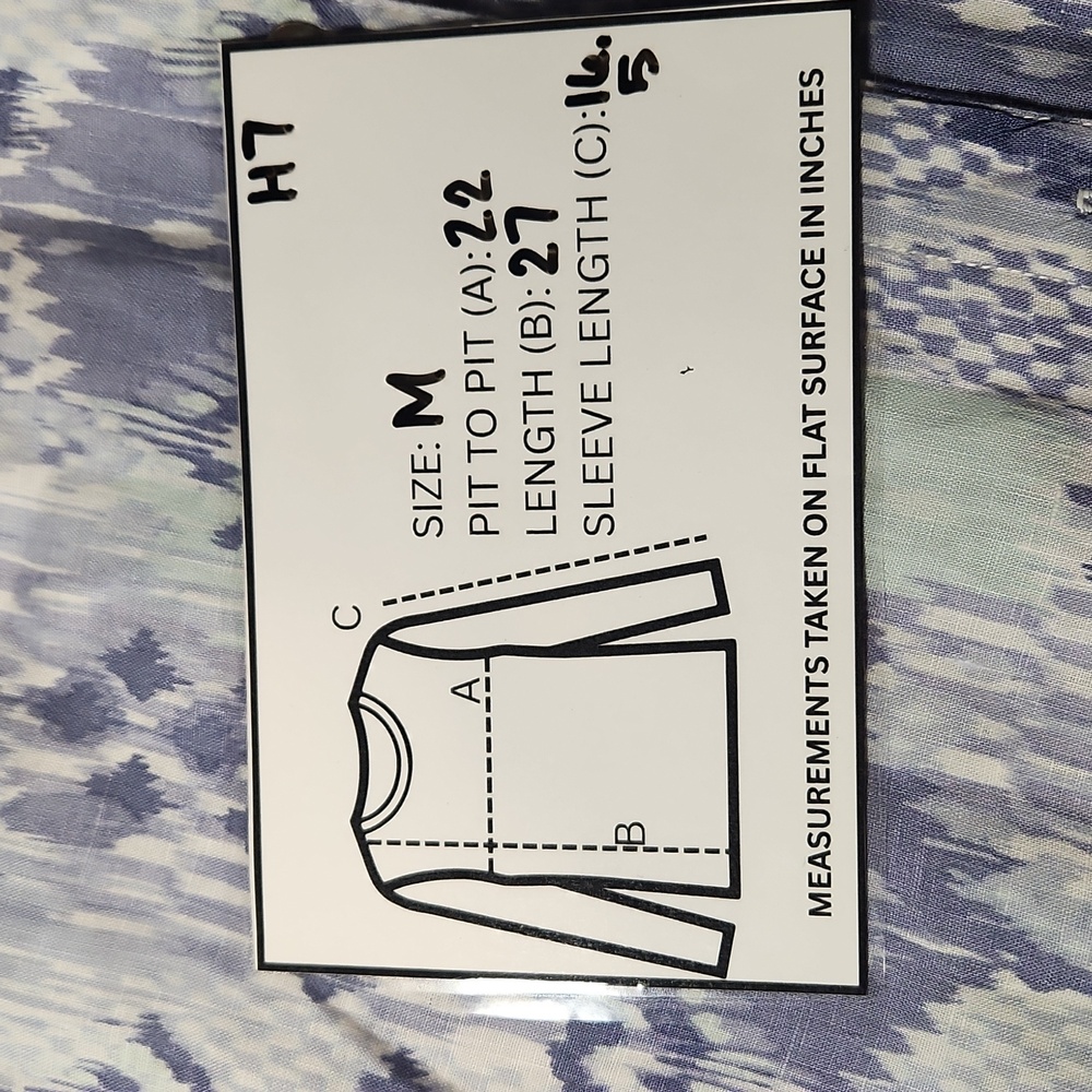 Ruby Rd. Linen Button Down Tunic Medium Blue - image 7